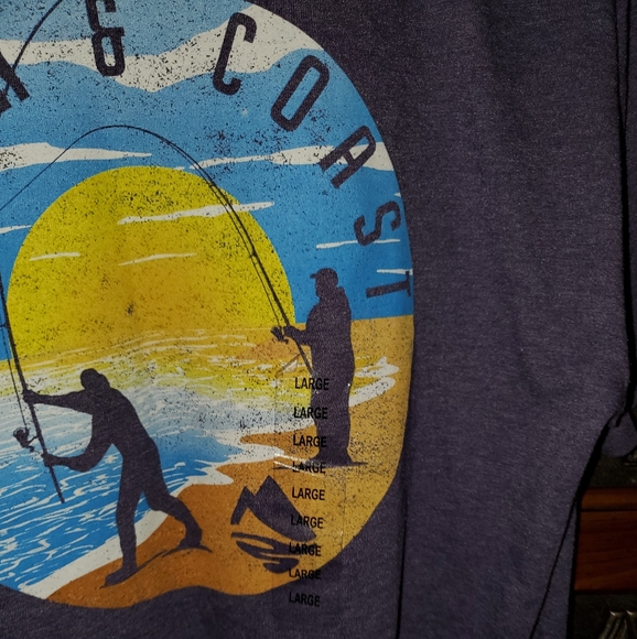 Ocean & Coast S/S sleeve graphic tee purple Large - Picture 2 of 3